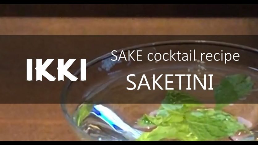 [ikki Sake Cocktail recipe] SAKETINI / Japanese martini / The Cocktail based Japanese Sake /bar time